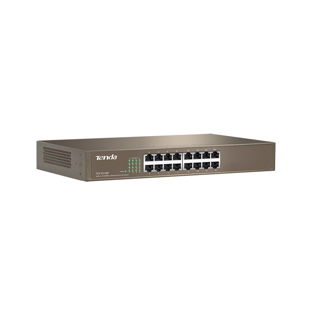 10/100Mbps 16xPort Raf Tipi Hızlı Ethernet Switch