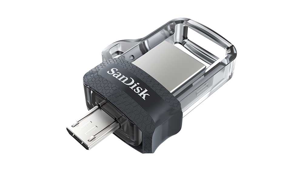 128GB Ultra Dual Drive Micro USB 3.0 130 MB/s Flash Bellek Black