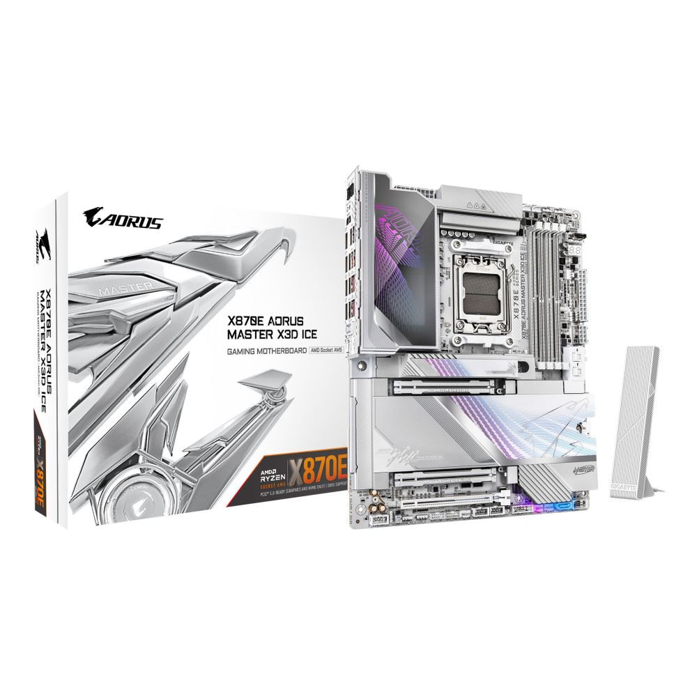 X870EAORMASTERXICE 8600MHz OC DDR5 AM5 M.2 HDMI-DP ATX ANAKART