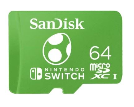 64GB Nintendo Mario SDXC 100MB/s MicroSD Card