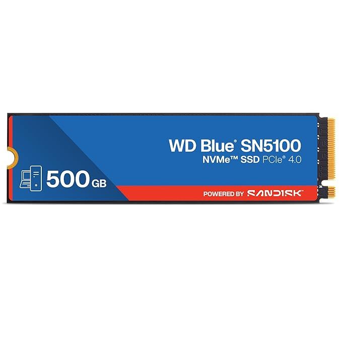 500GB BLUE SN5100 PCI-4.0 5000-4000MB/s M2 SSD