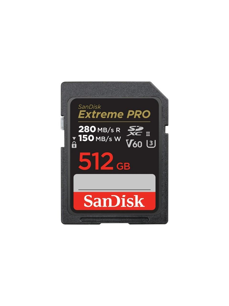 512GB Extreme PRO SDXC UHS-II V60 280MB/s SD Card