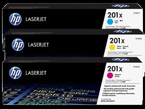 No 201X 3'Lü Paket Yüksek Kapasite Sarı-Kırmızı-Mavi Lazer Toner