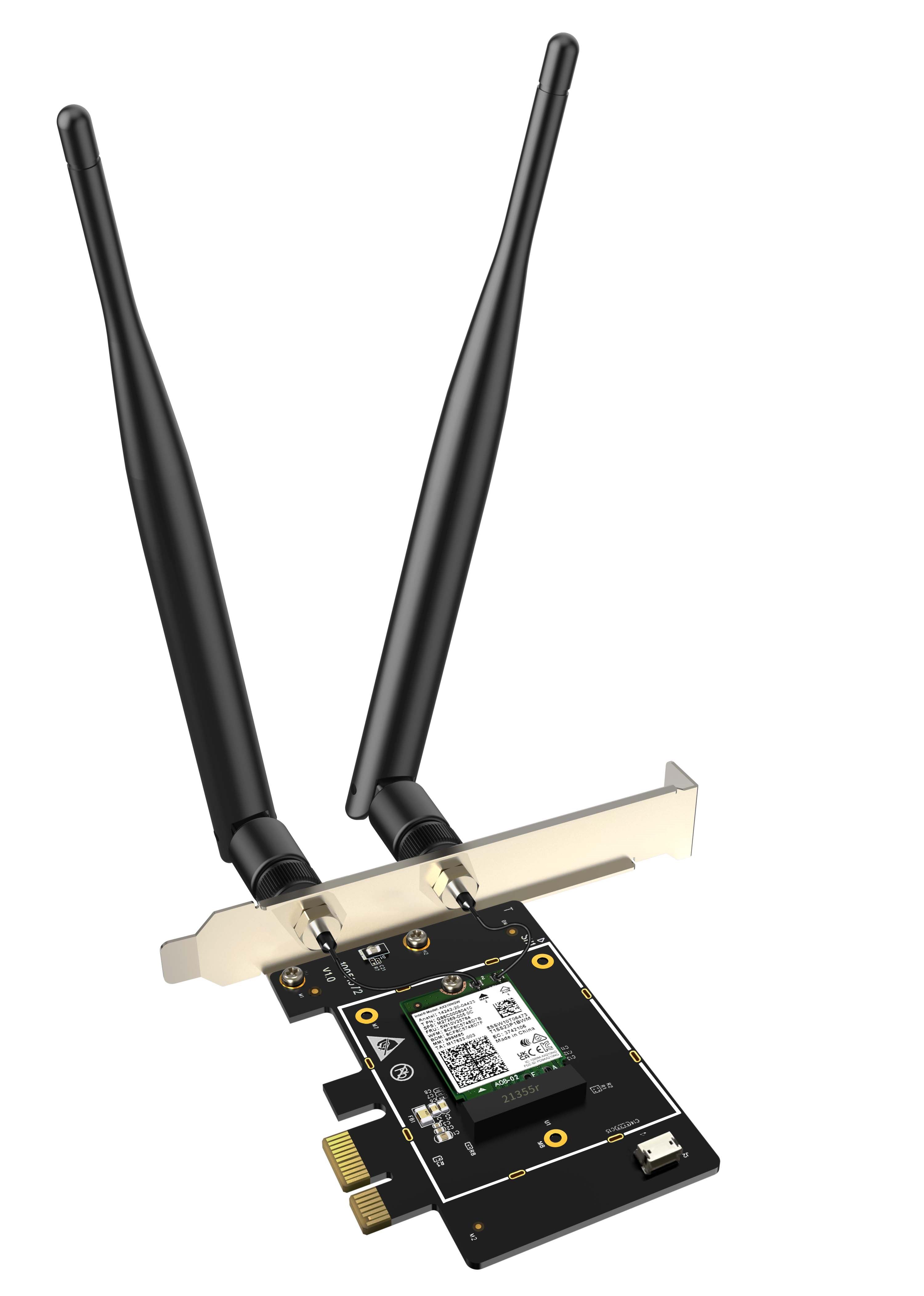 E33 AX5400 Tri-band Gigabit Wi-Fi 6E PCI-E Adapter