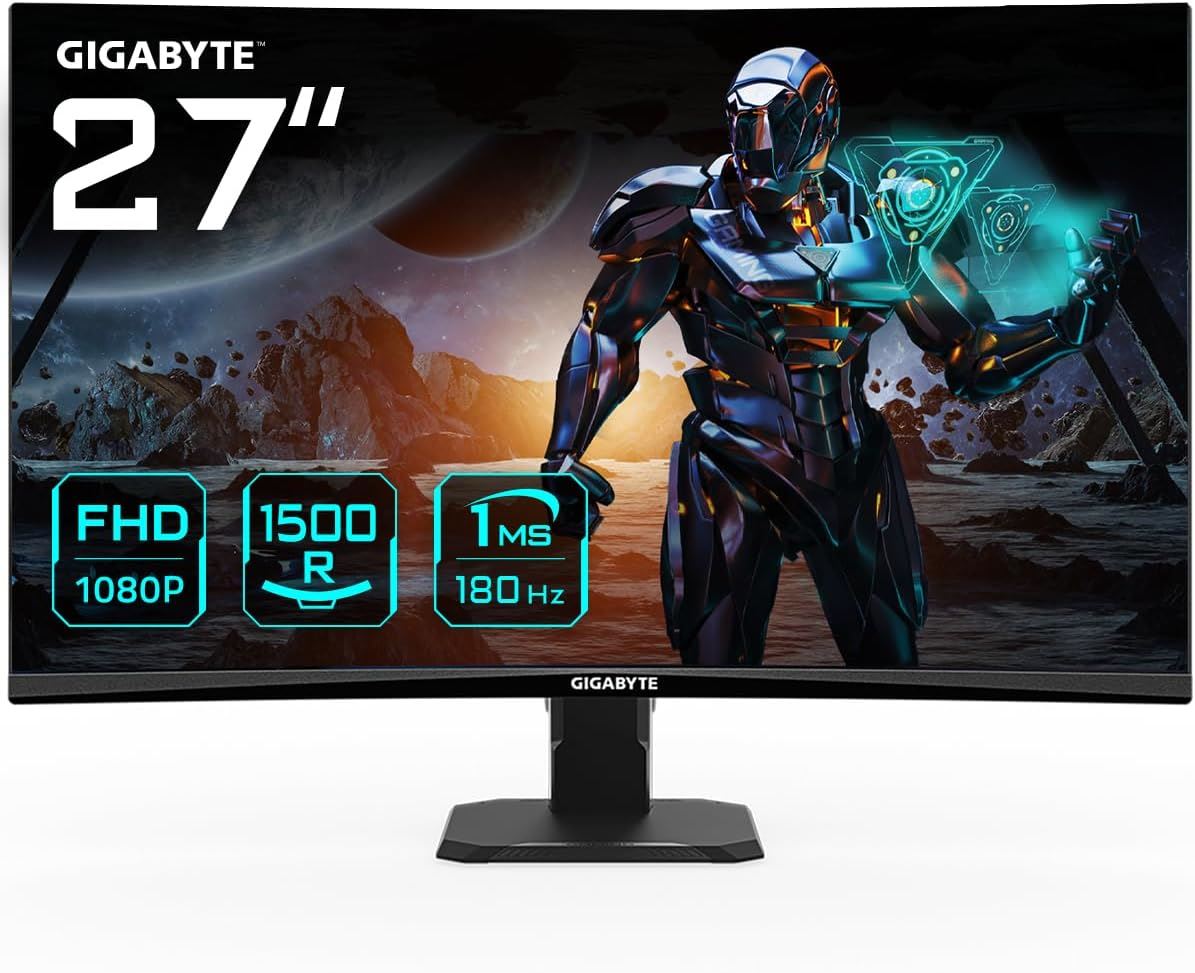 GS27FC 27" 1920×1080 180Hz 1ms Curved VA HDMI DP Gaming Monitör