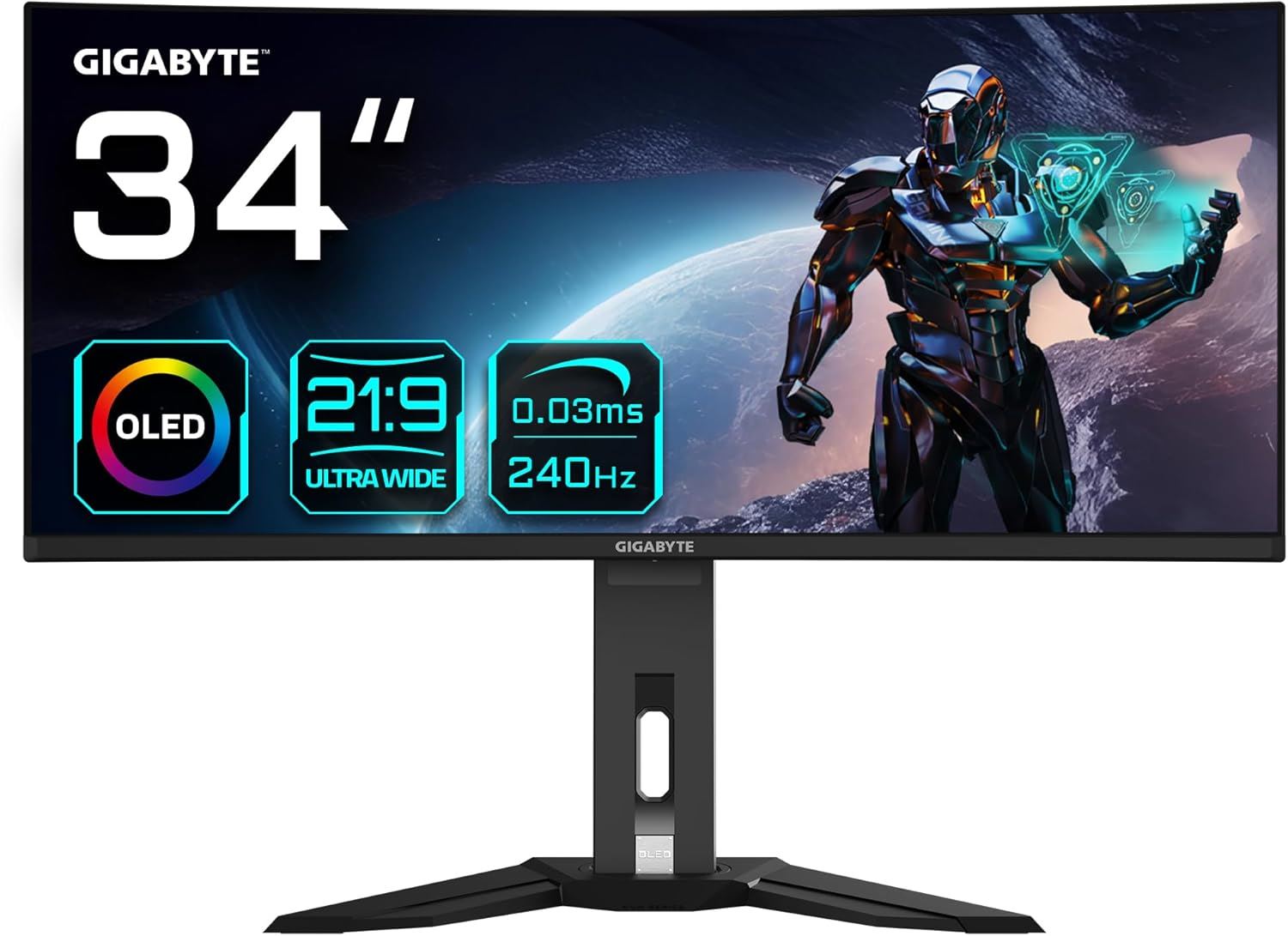 MO34WQC2 34" 3440×1440 240Hz QD-OLED 0.03ms Curved Gaming Monitör