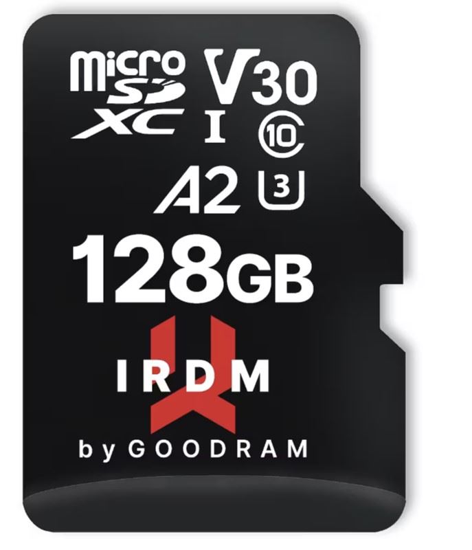 128GB MICRO CARD UHS I U3 A2 + adapter