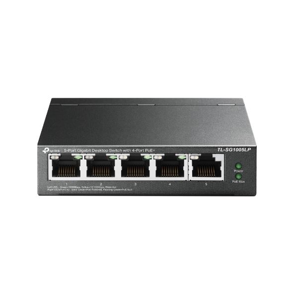 5-Port Gigabit Desktop Switch with 4-Port PoE+