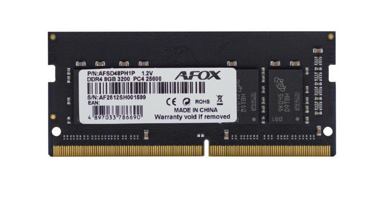 DDR4 8GB 3200Mhz SODIMM CL22 1.2V Notebook Bellek