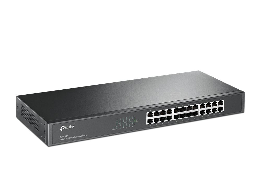 10/100Mbps 24xPort 19'' %40 Güç Tasarruflu Raf Tipi Switch