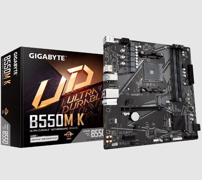 B550M-K 4733MHz OC DDR4 AM4 M.2 HDMI DisplayPort MicroATX Anakart