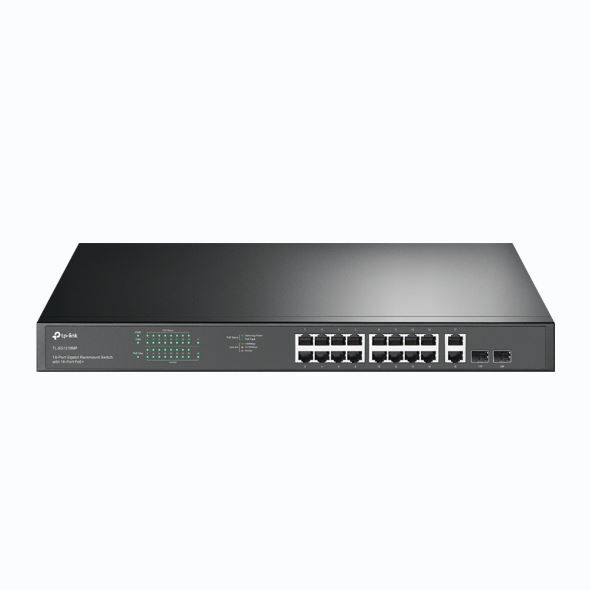 18-Port Gigabit Rackmount PoE Switch with 16 PoE+