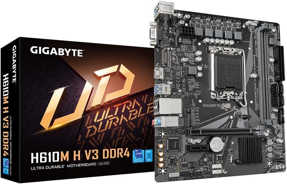 H610M-H-V3-DDR4 3200 MHz LGA1700 M.2 HDMI D-Sub MicroATX Anakart