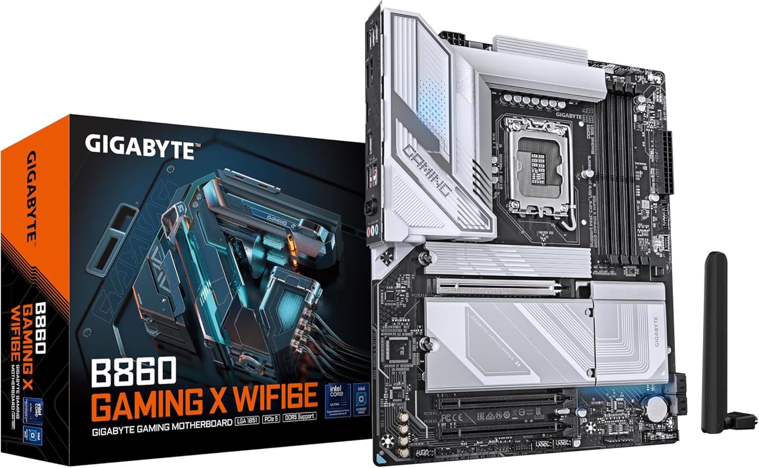 B860-GAM-X-WIFI6E 9066MHz OC DDR5 LGA1851 M.2 HDMI DP ATX Anakart