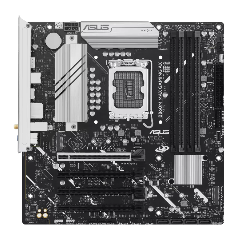 ASUS B860M MAX GAMING AX INTEL SOKET 1851 ANAKART