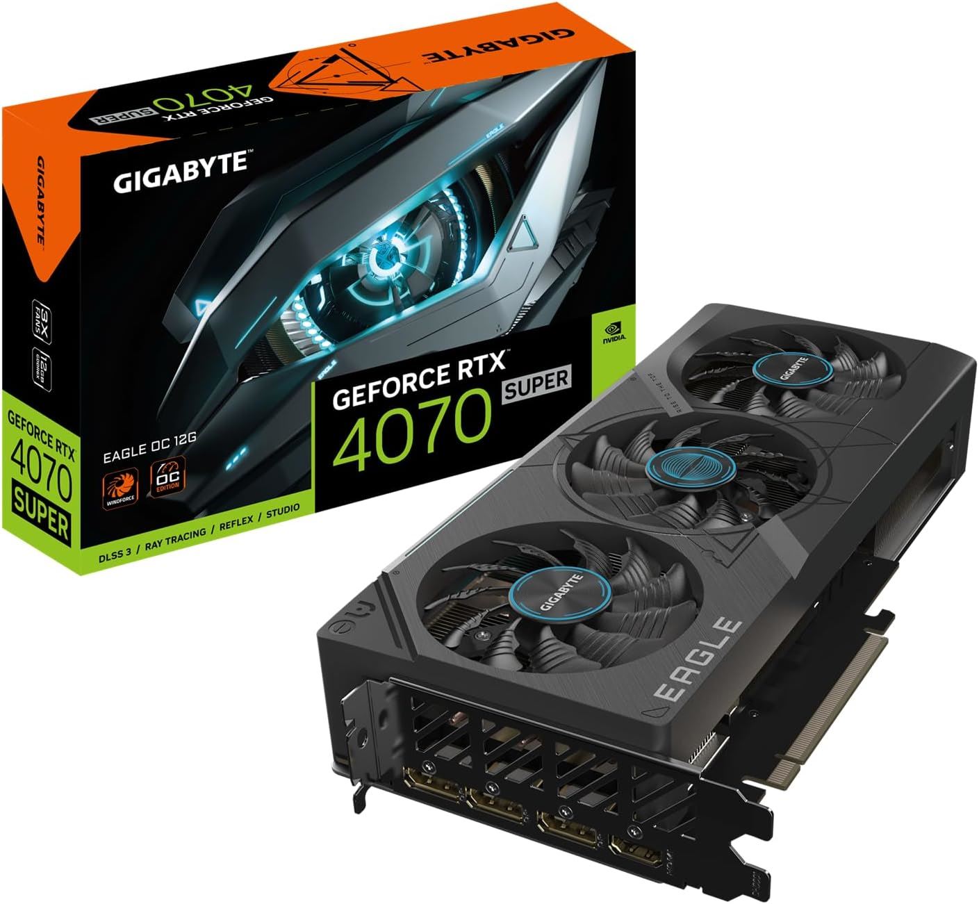 GeForce RTX 4070 SUPER EAGLE OC 12GB 192B GDDR6X DP-HDMI EKRAN KARTI