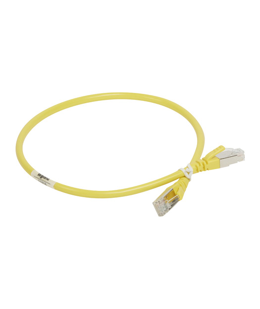Cat6A S/FTP Patch Cord PVC 0,5m Sarı