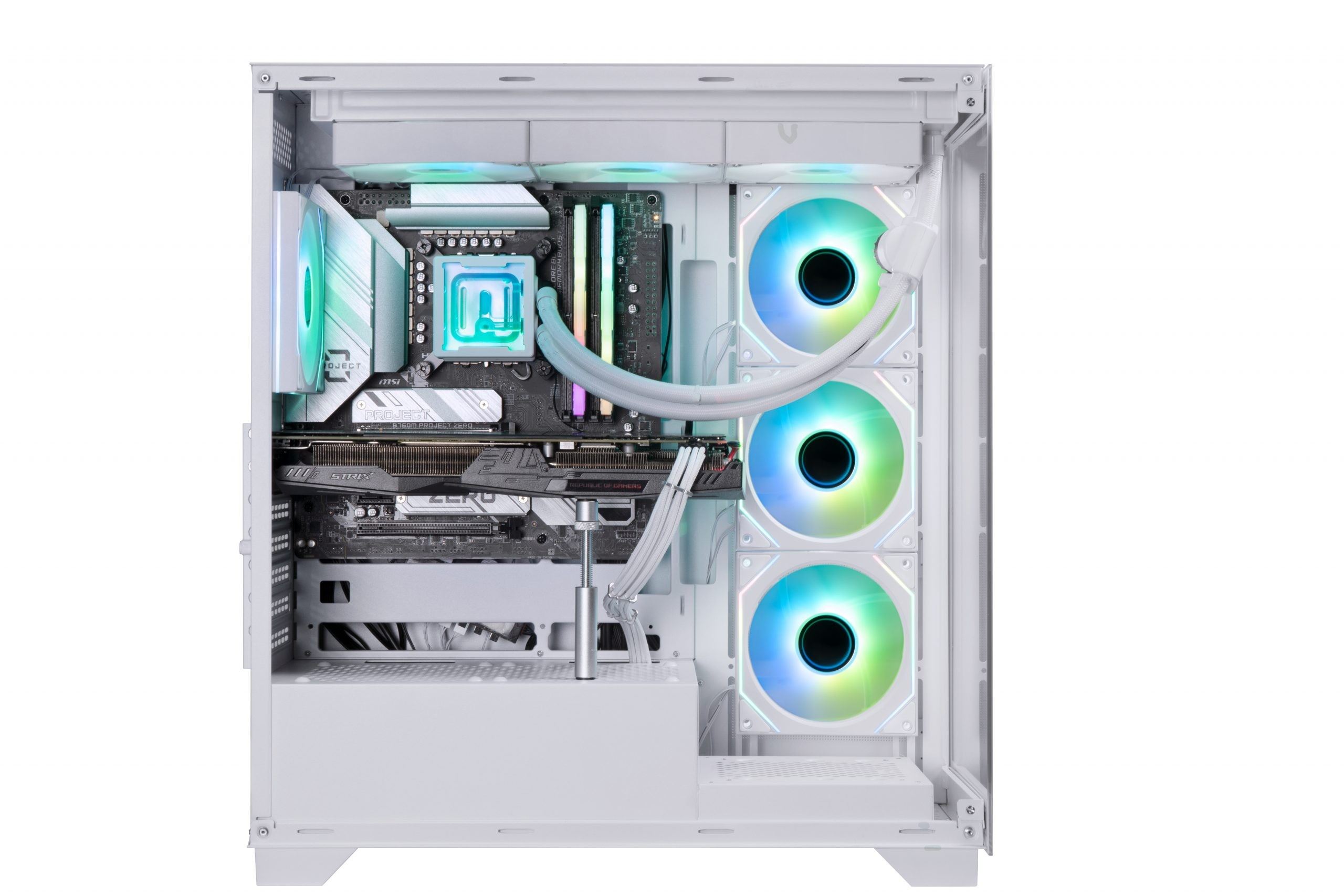 CETO Premium White 4A-RGB + 750W White color Case Bronze psu