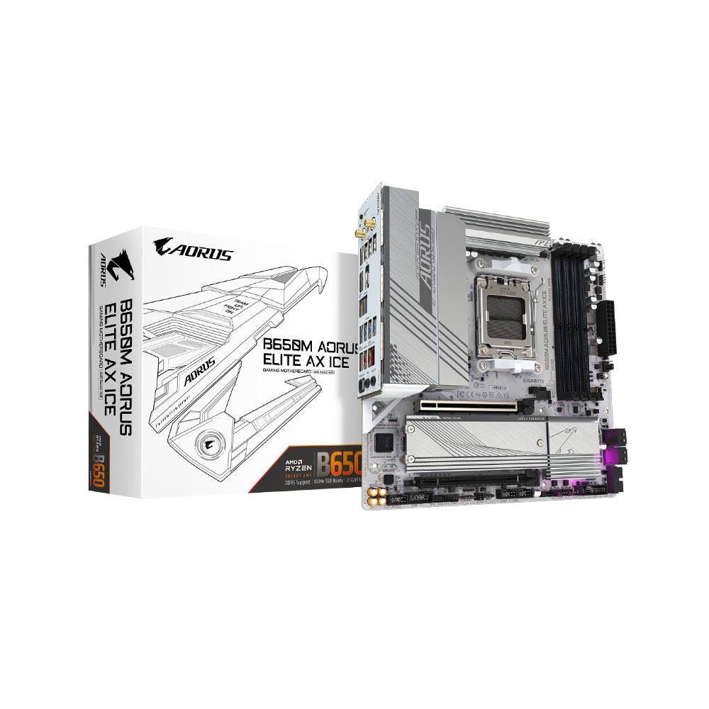B650MAELITEAXICE 8000MHz OC DDR5 AM5 M.2 HDMI DP Micro-ATX Anakart