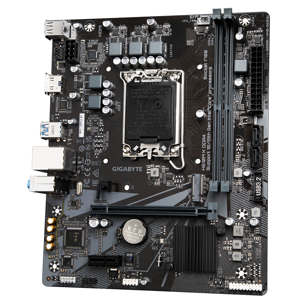 GIGABYTE H610M K DDR4 3200MHZ M.2 HDMI MATX 1700P