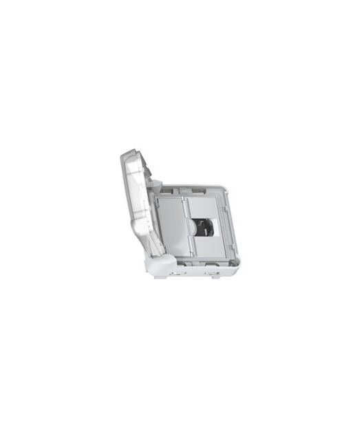 Plexo IP55-IK 07 Korumalı RJ45 Cat6 UTP Priz Gri/Beyaz