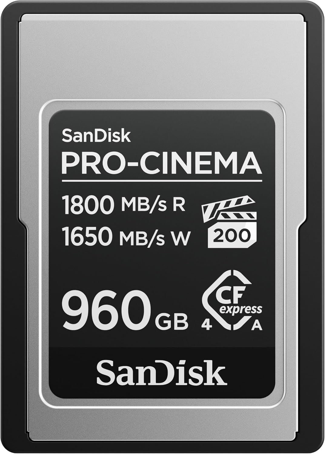 960GB PRO-CINEMA 1700 MB/s CFexpress Type-A Card