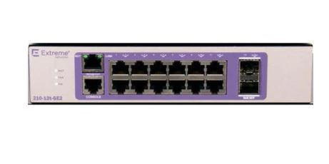 210-Series 12 port 10/100/1000BASE-T 2 1GbE unpopulated SFP ports 1