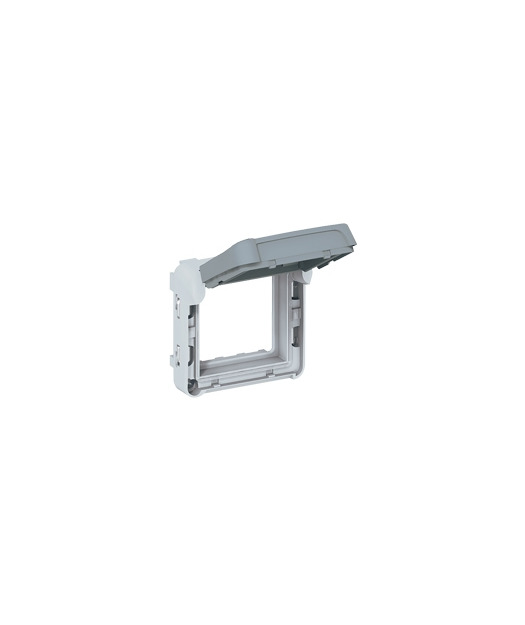 Plexo IP55-IK 07 Korumalı Kilitlenebilen Kapak Gri/Beyaz (2 mod. Armada RJ45 priz ile kullanılabilir)