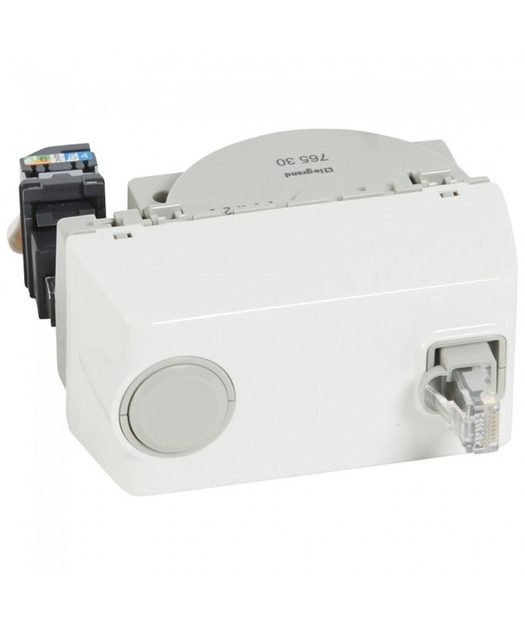 RJ45 Cat5e UTP Makaralı Patch Cord İle 4 Modül Beyaz