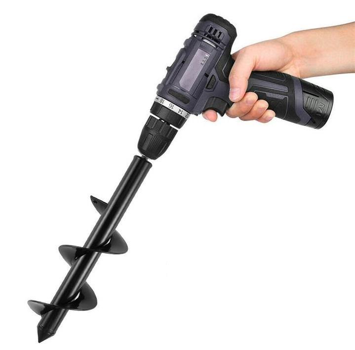 Bahçe Burgu Matkap Ucu Aparatı Boy 30 cm Çap 10 cm