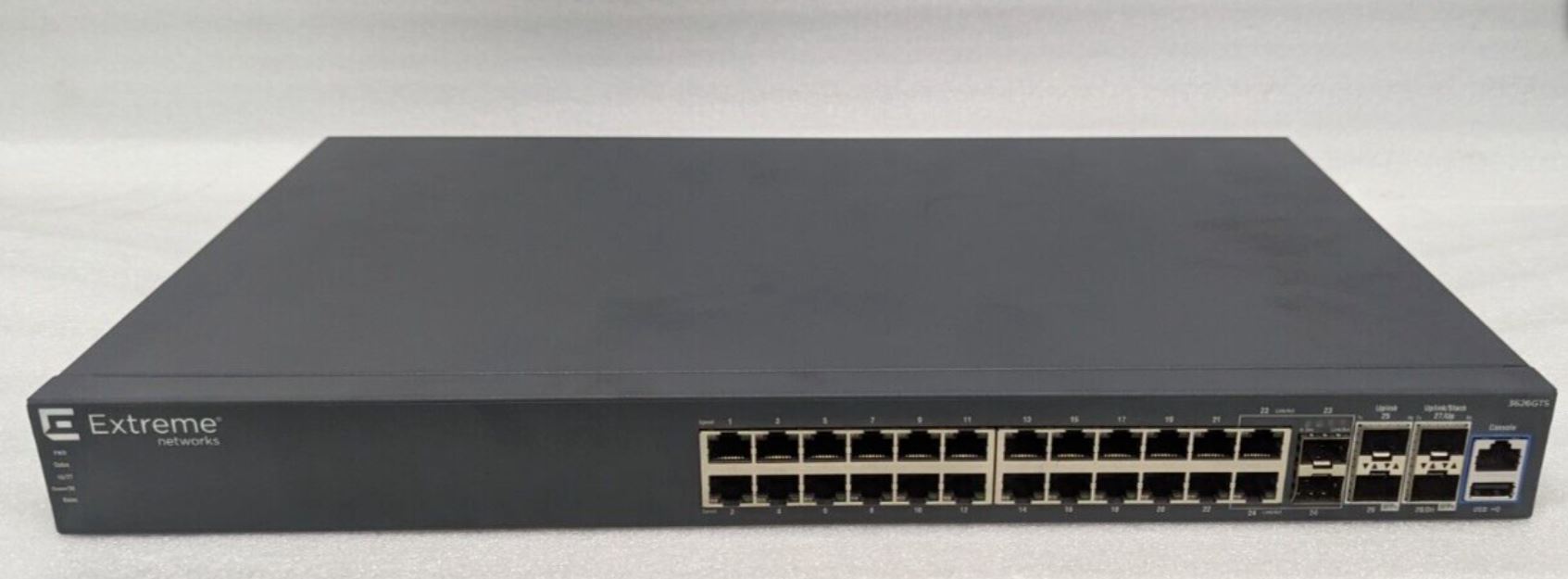 Anahtarlama Cihazı Switch- ERS 3626GTS 24x 1GB RJ-45 2x 1GB Combo 2x