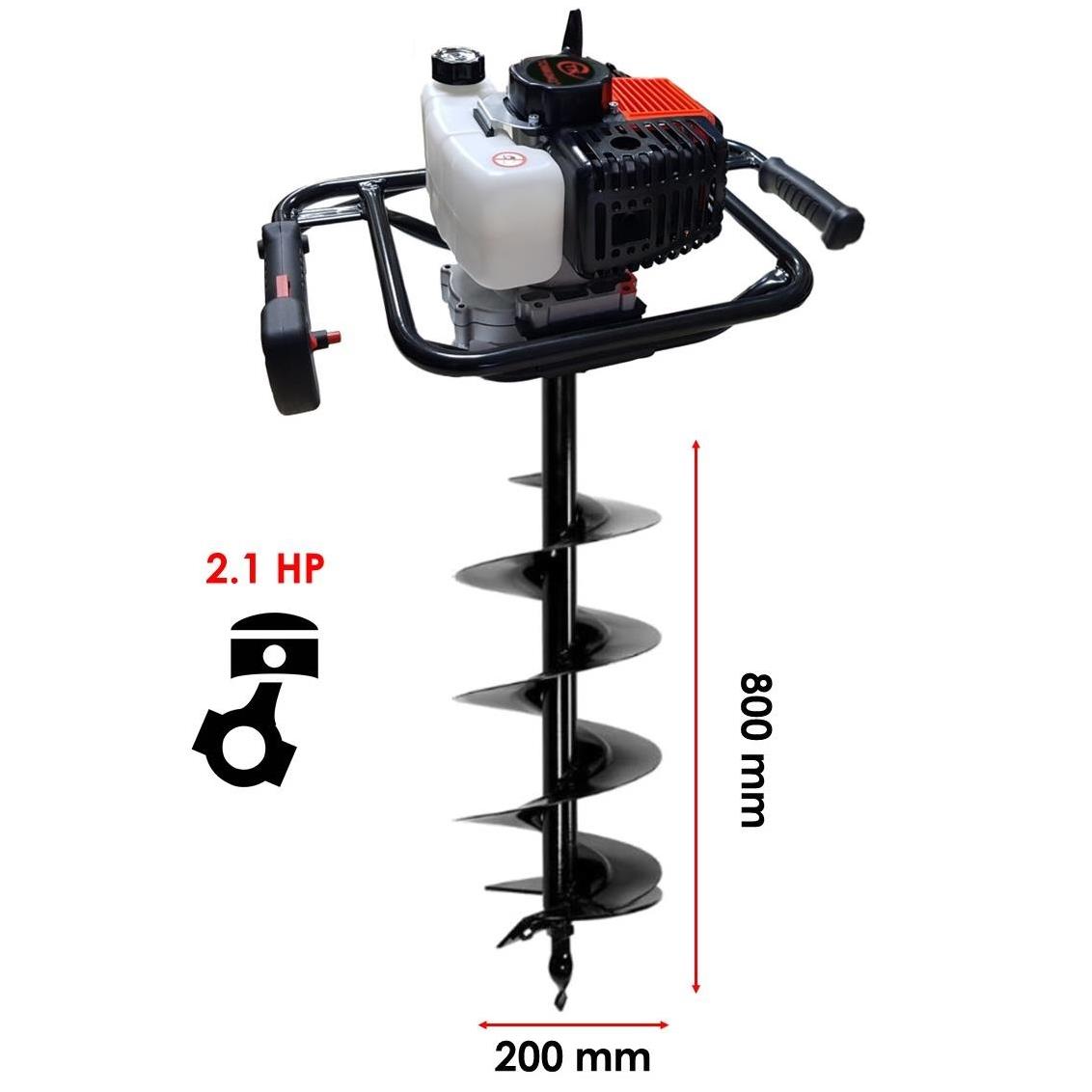 Tomking EA52C Toprak Burgu Makinası 200 mm