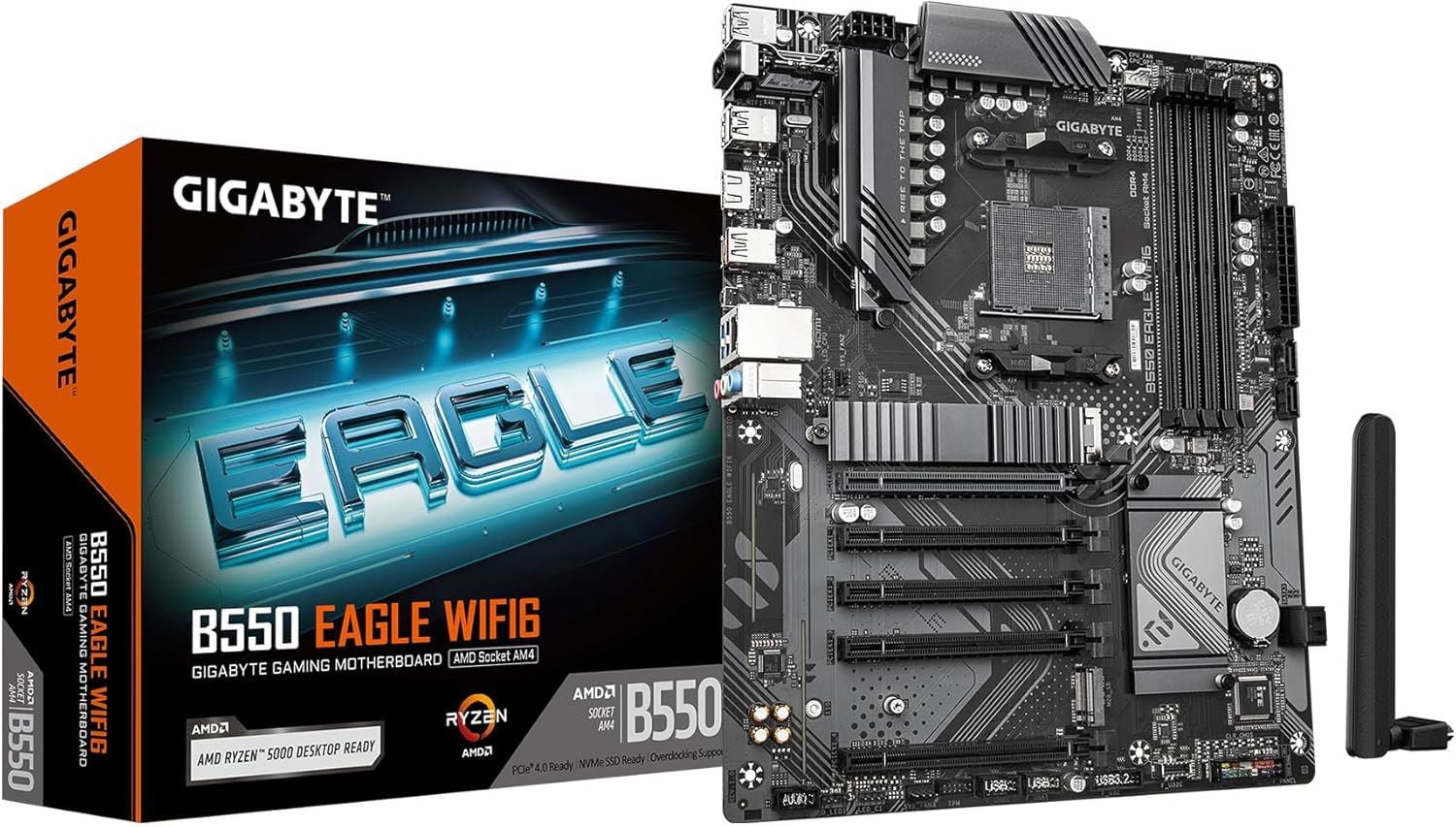 B550-EAGLE-WIFI6 3200MHz DDR4 AM4 M.2 HDMI DisplayPort ATX Anakart