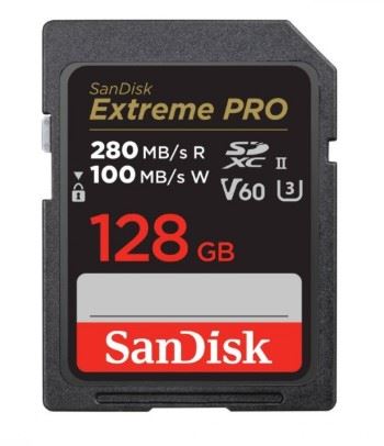 128GB Extreme PRO SDXC UHS-II V60 280MB/s SD Card