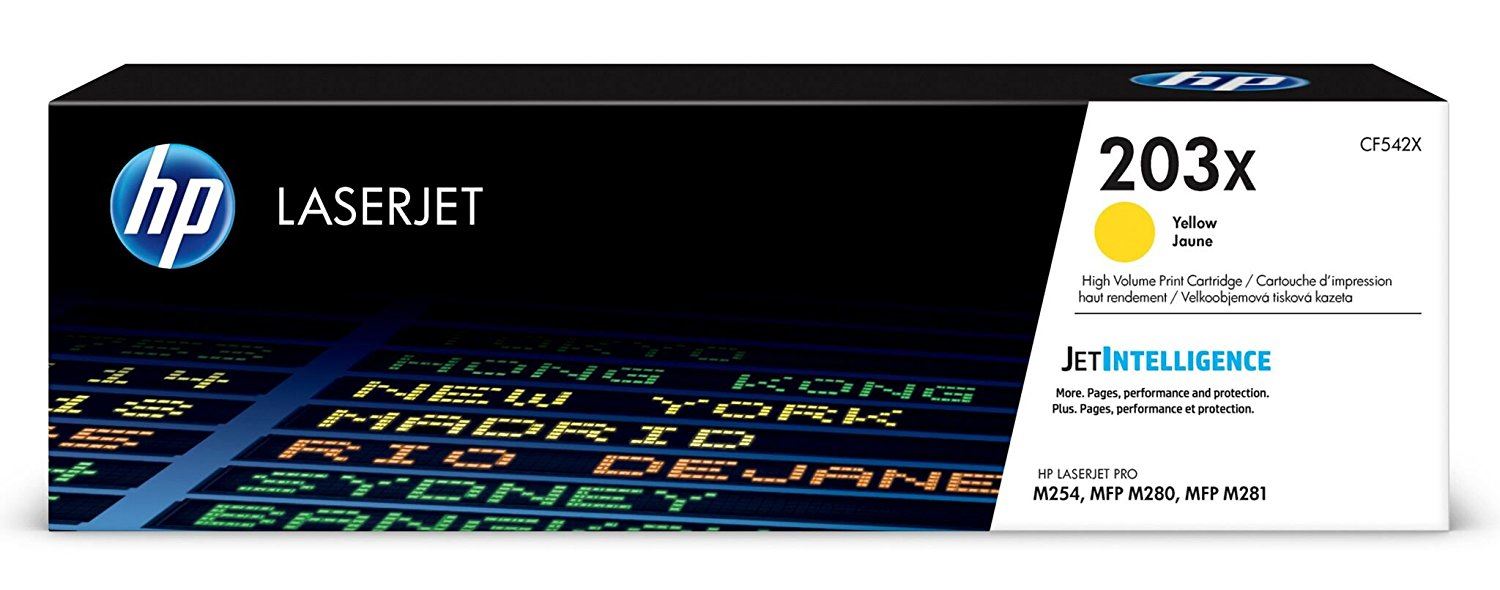 No 203X Yüksek Kapasiteli Sarı 2500 Sayfa Lazer Toner