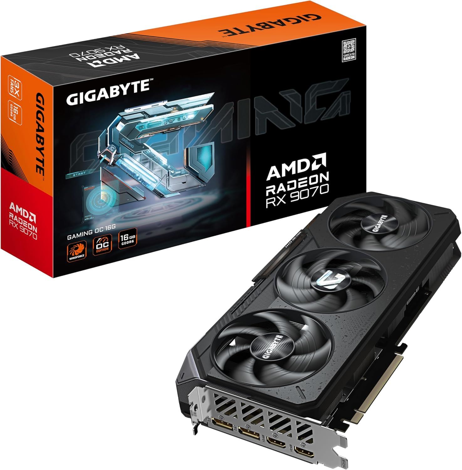 VGA RX9070 GAMING OC 16GB 256B GDDR6 DP-HDMI EKRAN KARTI