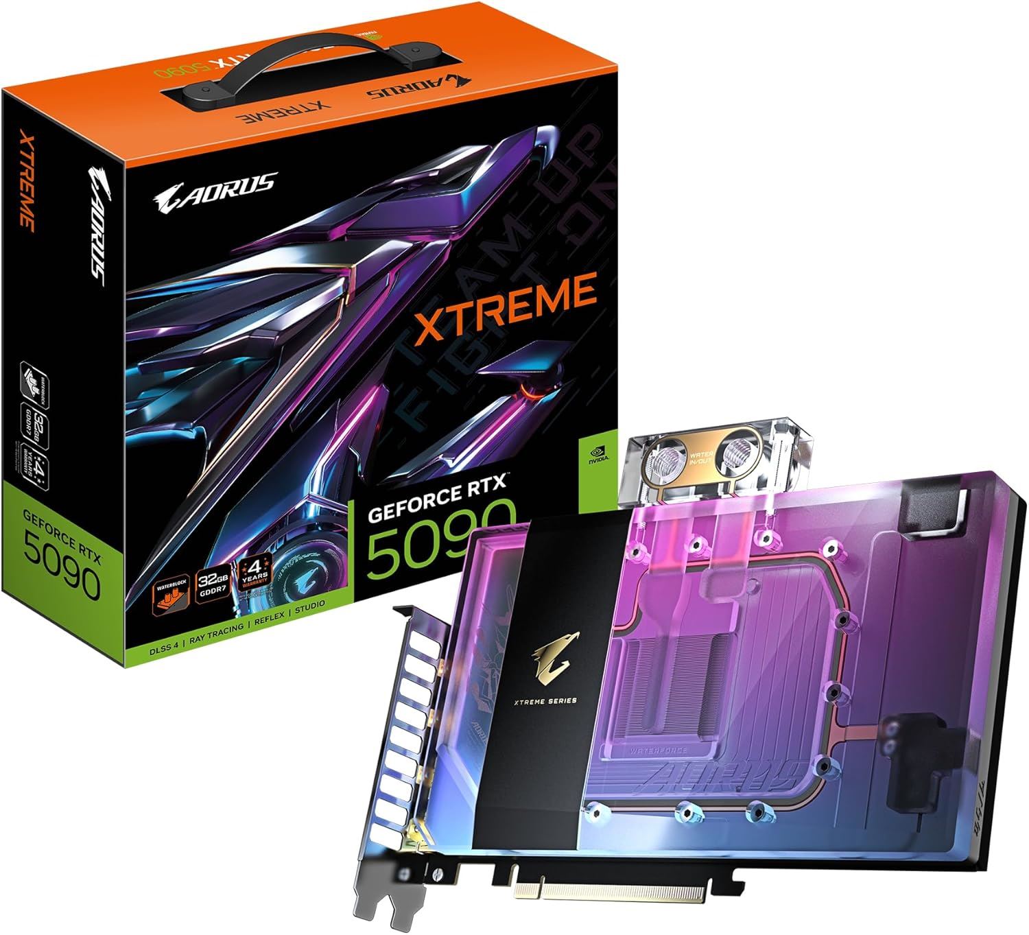 VGA RTX5090 AORUS XTREME WATERFORCE WB 32GB 512B GDDR7 EKRAN KARTI