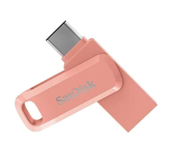 128GB Ultra Dual Drive Go Type-C USB3.2 Gen1 Flash Bellek Peach Amber