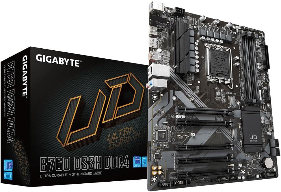 B760 DS3H DDR4 5333MHz OC LGA1700 M.2 HDMI DisplayPort ATX Anakart