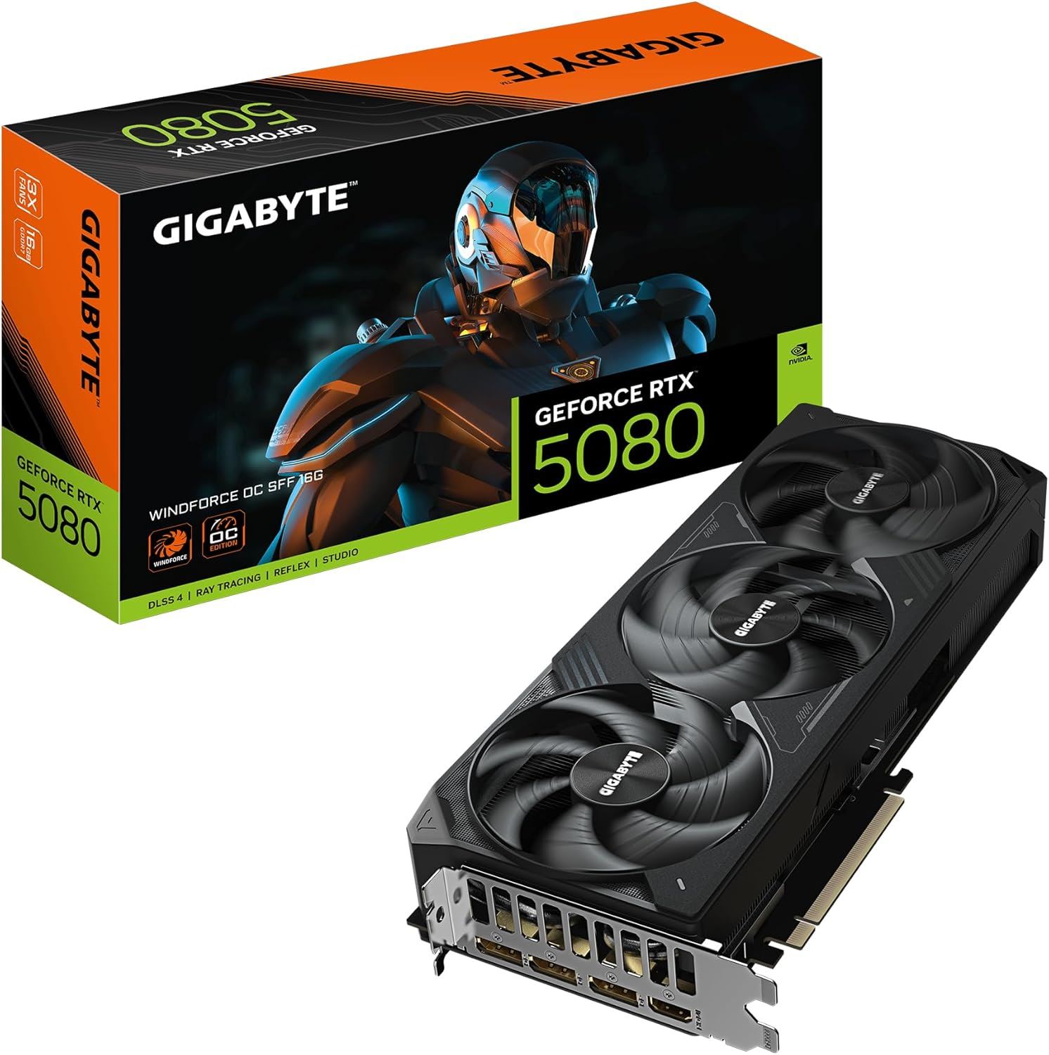 VGA RTX5080 WINDFORCE OC SFF 16GB 256B GDDR7 DP-HDMI EKRAN KARTI