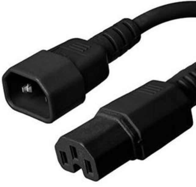 PWR CORD 15A ROW/USA C14 C15