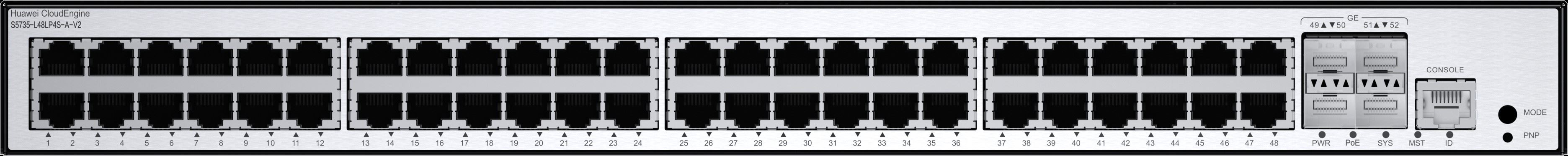 10/100/1000Base-T 48 port 4 x GE SFP portlu switch