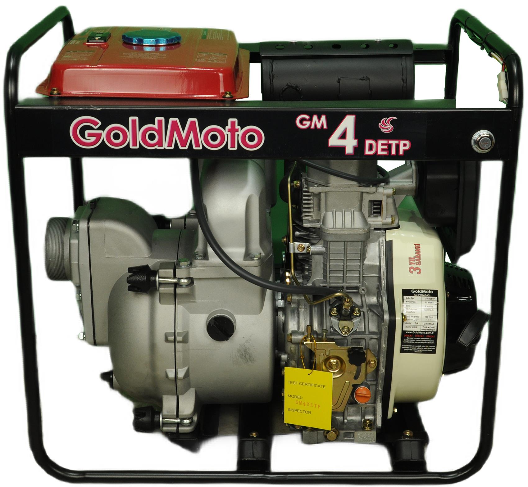 GoldMoto GM4DETP Dizel Kirli Su Motoru 4''