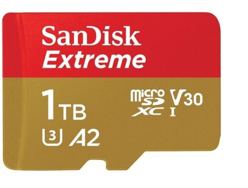 1TB Extreme SDXC UHS-I A2 190MB/s Micro SD Card