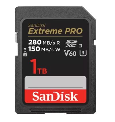 1TB Extreme PRO SDXC UHS-II V60 280MB/s SD Card