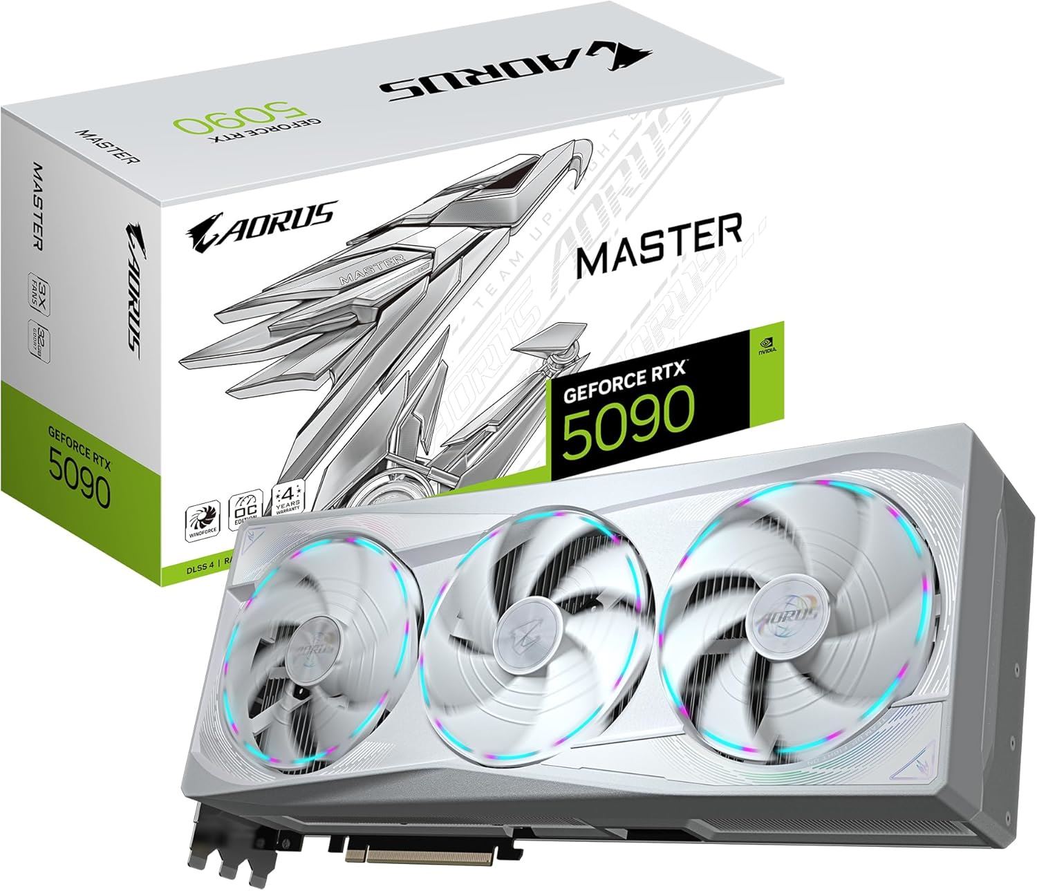 VGA RTX5090 AORUS STEALTH ICE 32GB 512B GDDR7 DP-HDMI EKRAN KARTI
