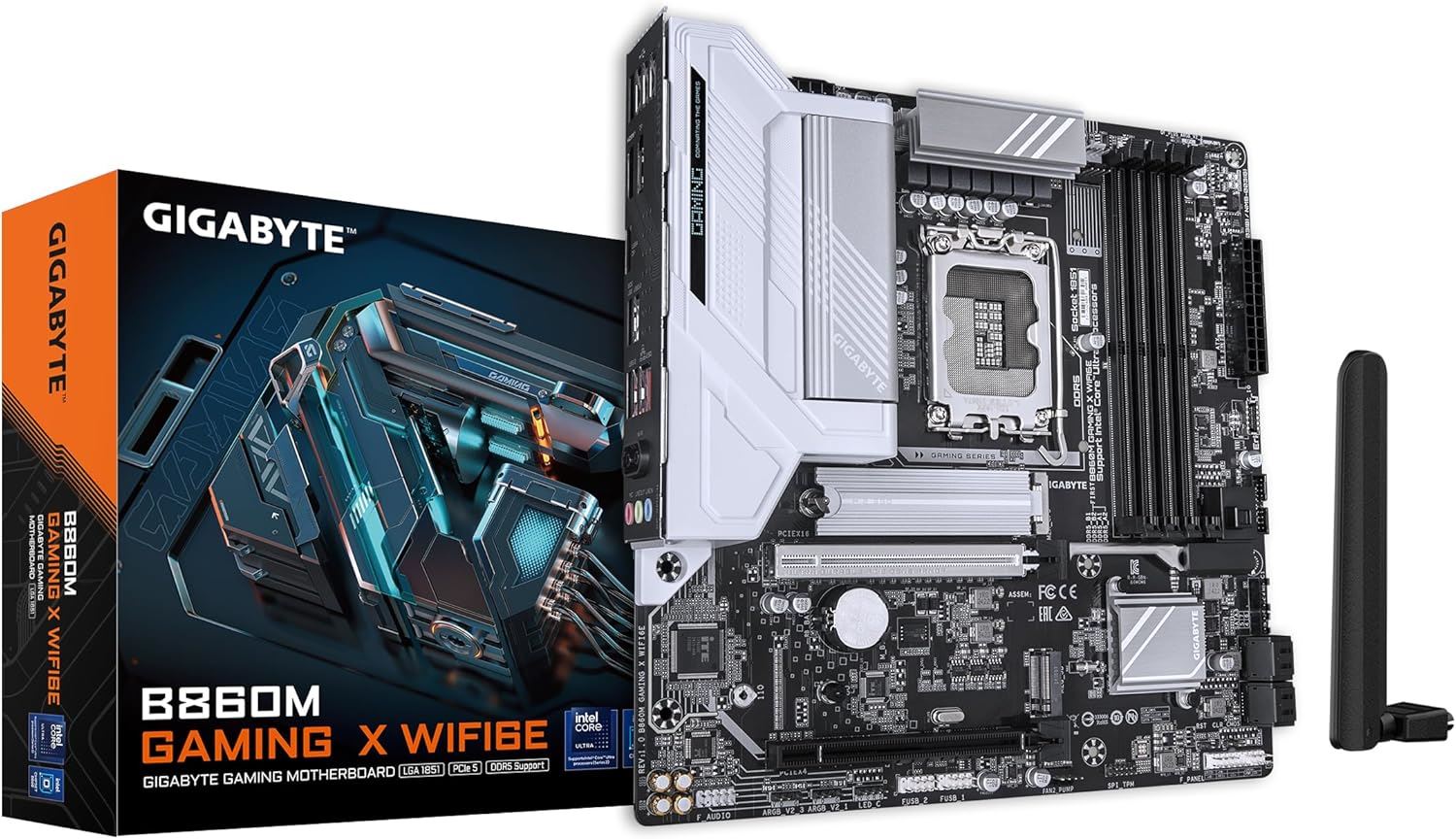 B860M-GAM-X-WIFI6E 9200MHz OC DDR5 LGA1851 M.2 HDMI DP Micro-ATX Anakart