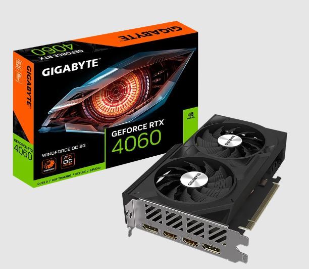 VGA RTX4060 WINDFORCE OC 8GB 128B GDDR6 DP-HDMI EKRAN KARTI