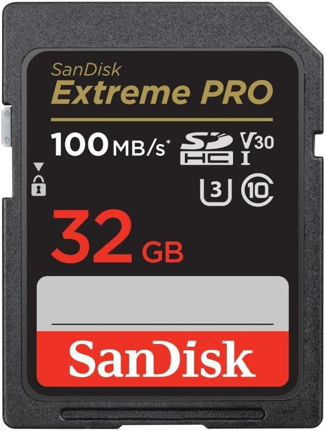 32GB Extreme PRO SDHC UHS-I V30 100MB/s SD Card