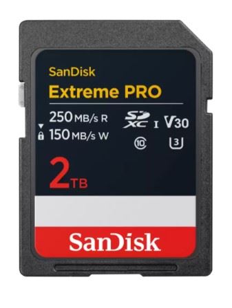 2TB Extreme PRO SDCX UHS-I 200MB/s SD Card